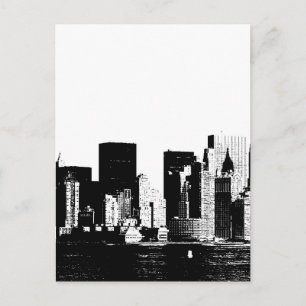 Panoramabildung New York City Postcard Postkarte