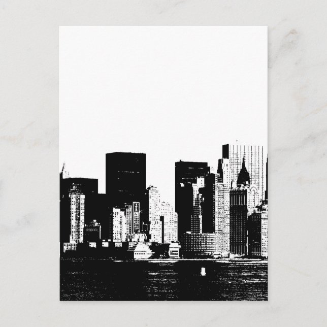 Panoramabildung New York City Postcard Postkarte (Vorderseite)