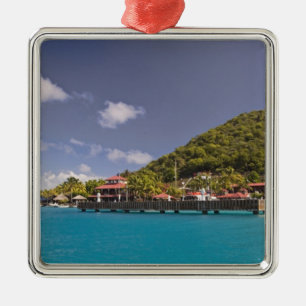 Panoramablick auf Bitter End Yacht Club Virgin Silbernes Ornament