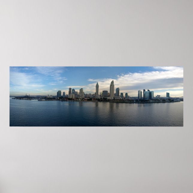 Panoramablick auf das Poster von San Diego (Vorne)