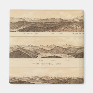 Panoramablick auf den Berg Carrigain Magnet