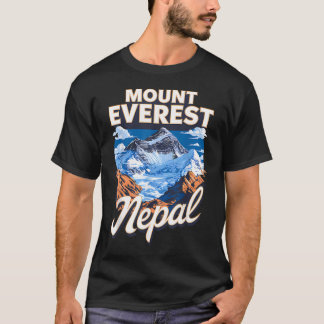 Panoramablick auf den Mount Everest T-Shirt