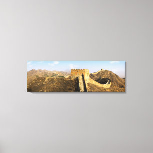 Panoramablick auf die Chinesische Mauer, China 2 Leinwanddruck