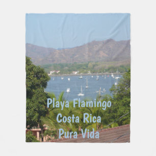 Panoramablick auf Flamingo Beach, Costa Rica Fleecedecke