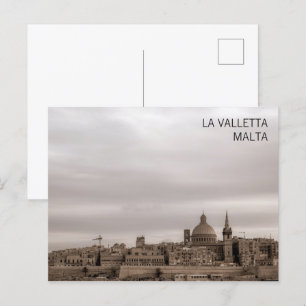 Panoramablick auf La Valletta, Hauptstadt von Malt Postkarte