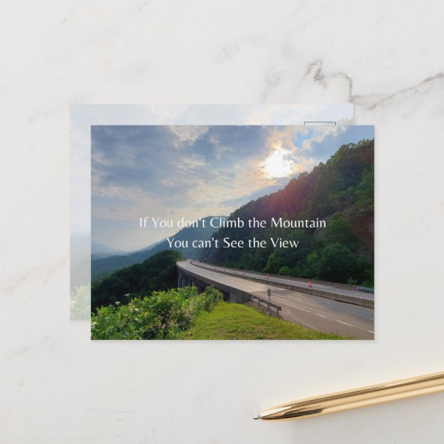 Panoramablick bei Benge's Gap Postkarte (Vorderseite/Rückseite Beispiel)