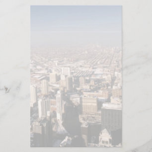Panoramablick der Stadt Briefpapier