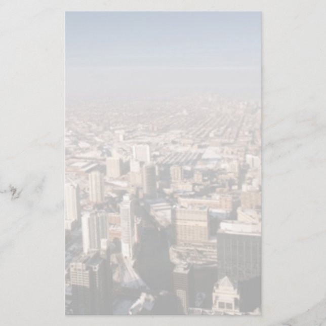 Panoramablick der Stadt Briefpapier (Vorderseite)