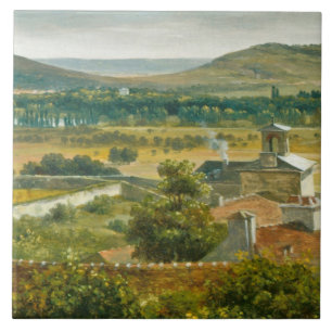 Panoramablick des Ile-de-France Fliese