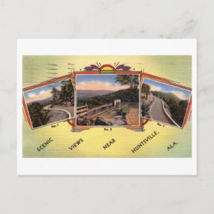 Panoramablick, Huntsville, Alabama Vintage Postkarte