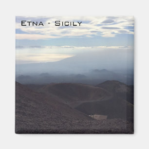 Panoramablick von Ätna Magnet