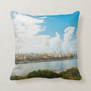Panoramablick von Havana, Kuba Kissen
