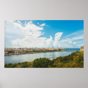 Panoramablick von Havana, Kuba Poster
