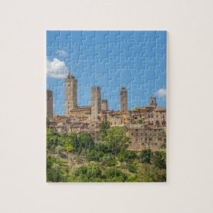 Panoramablick von San Gimignano Toskana Italien