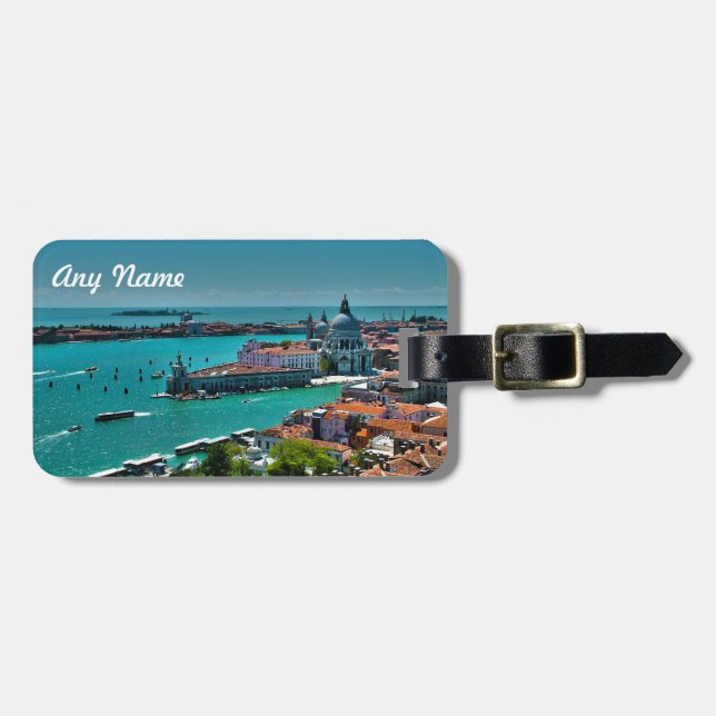 Panoramablick von Venedig, Italien Gepäckanhänger (Vorderseite horizontal)
