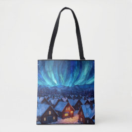 Panoramabuntglas Winterdorf Tasche