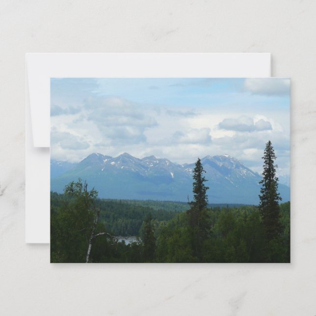 Panoramafotografie der Alaskagebirgskette (Vorderseite)