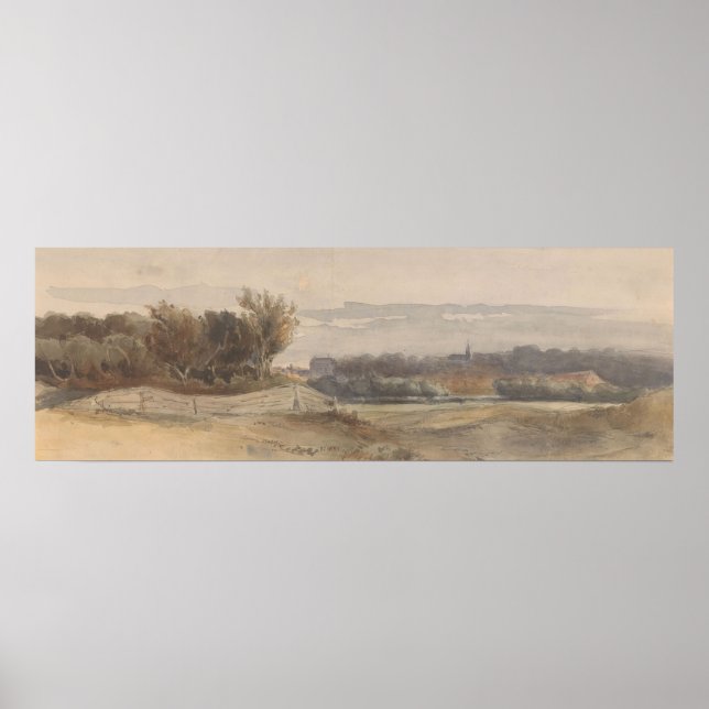 Panoramalandschaft (in oder vor 1903) Johan Poster (Vorne)
