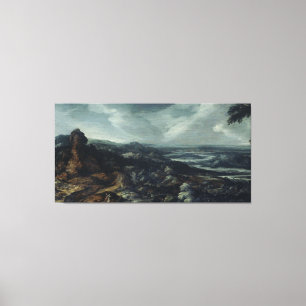 Panoramalandschaft mit Tobias und dem Engel, Leinwanddruck