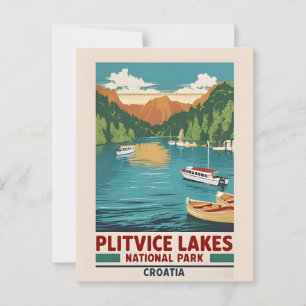 Panoramapostkarte von Plitvicer Seen Kroatien – Na Postkarte
