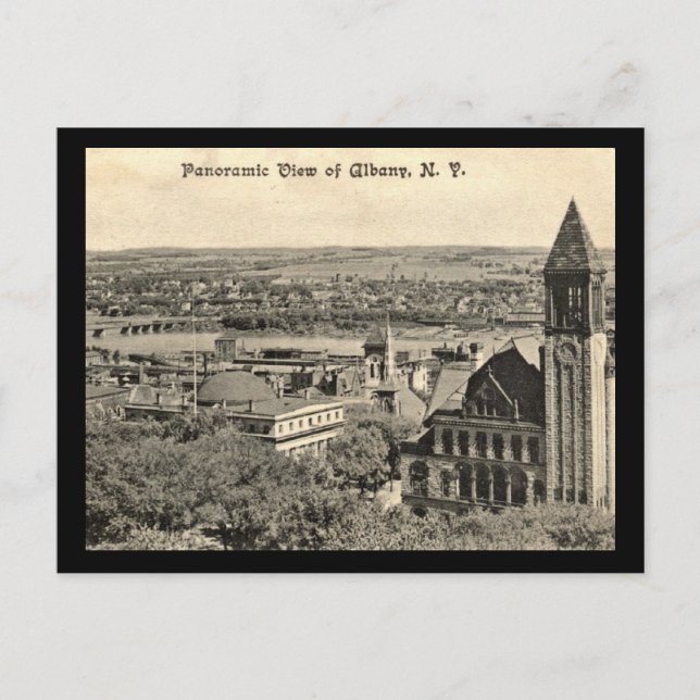 Panoramasicht, Albany 1910 Vintag Postkarte (Vorderseite)
