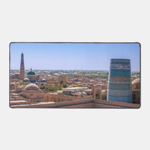 Panoramasicht auf Chiwa - Usbekistan Schreibtischunterlage