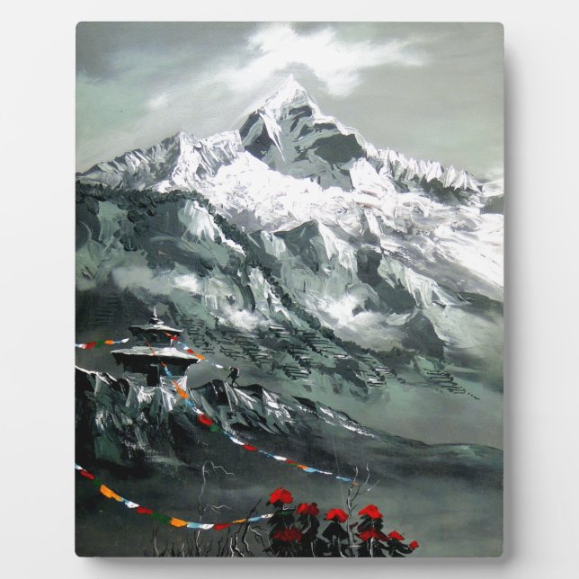 Panoramasicht auf das Everest Base Camp Fotoplatte (Vorderseite)