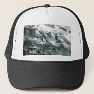 Panoramasicht auf das Everest Base Camp Truckerkappe