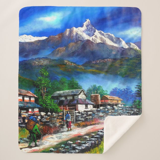 Panoramasicht auf den Everest Mountain Nepal Sherpadecke (Vorderseite)