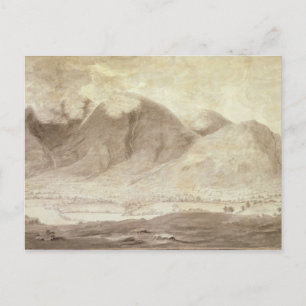 Panoramasicht auf Derwentwater und das Tal von Kes Postkarte