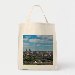 Panoramasicht auf die Altstadt von Valletta in Mal Tragetasche