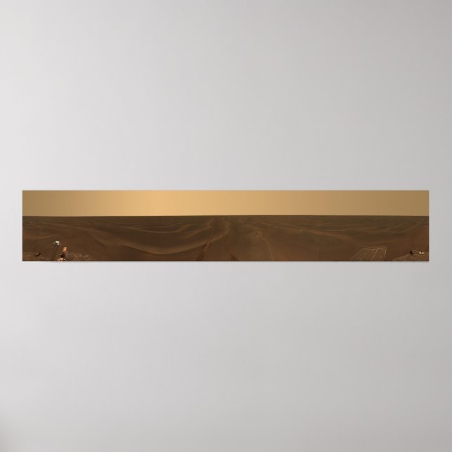 Panoramasicht auf die Ebenen von Meridiani Poster (Vorne)