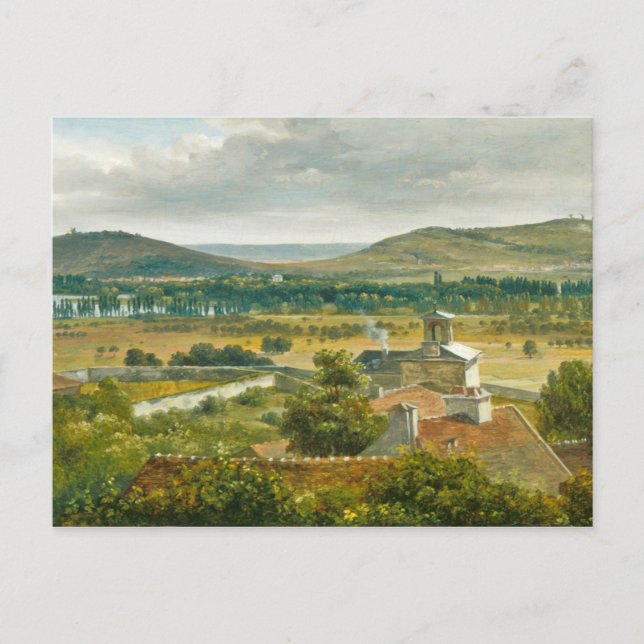 Panoramasicht auf die Île-de-France Postkarte (Vorderseite)