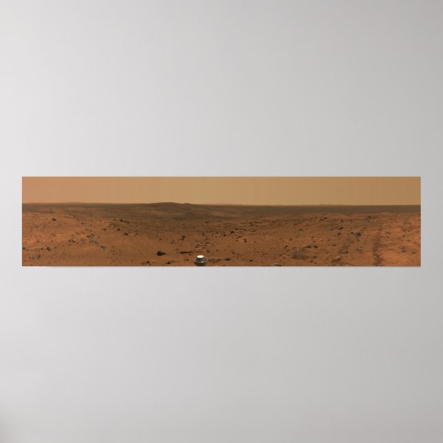 Panoramasicht auf die Mars 4 Poster (Vorne)