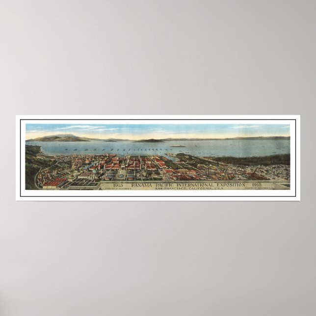 Panoramasicht auf die Panoramaausstellung Pazifik  Poster (Vorne)