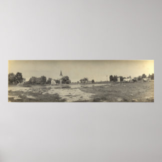 Panoramasicht auf die Reformkirche - Insel Kelleys Poster