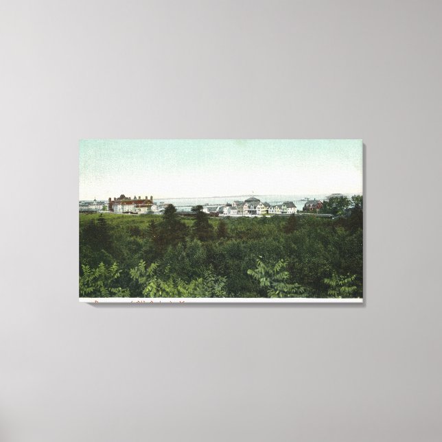 Panoramasicht auf die Stadt Leinwanddruck (Vorderseite)