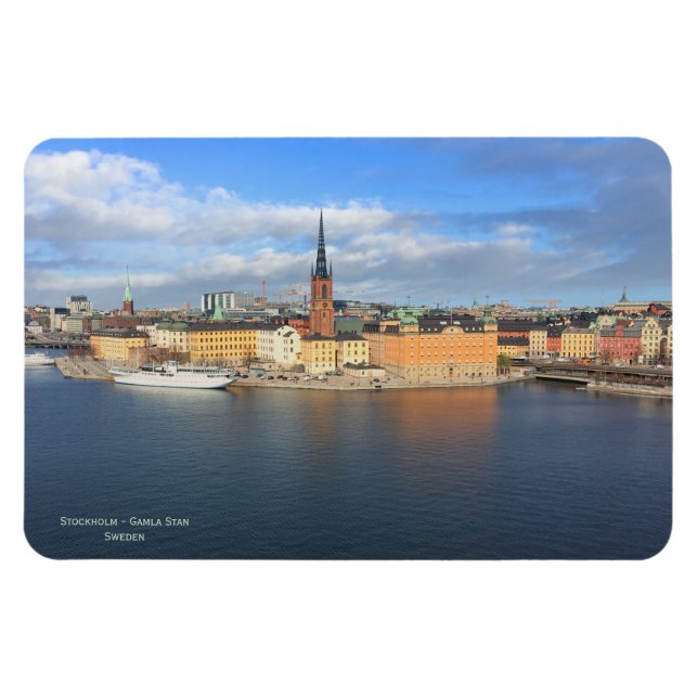 Panoramasicht auf die Stockholmer Altstadt - Gamla Magnet (Horizontal)