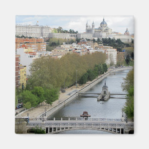 Panoramasicht auf Madrid, Spanien Magnet
