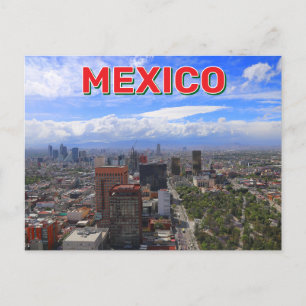 Panoramasicht auf Mexiko-Stadt Postkarte