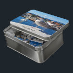 Panoramasicht auf Oslo, Norwegen, Metalltin Puzzle<br><div class="desc">Atemberaubende Aussicht auf Oslo,  Hauptstadt Norwegen,  schöner Tag in Oslo. Seagull. Norwegen. Anpassbarer Text. Puzzle in Dose mit Oslo-Panorama</div>