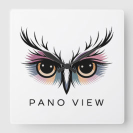 Panoramasicht Quadratische Wanduhr