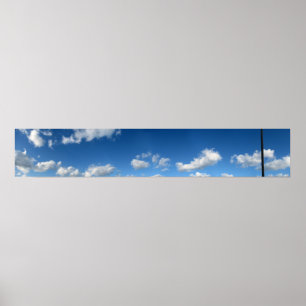 Panoramastrandwolken Poster