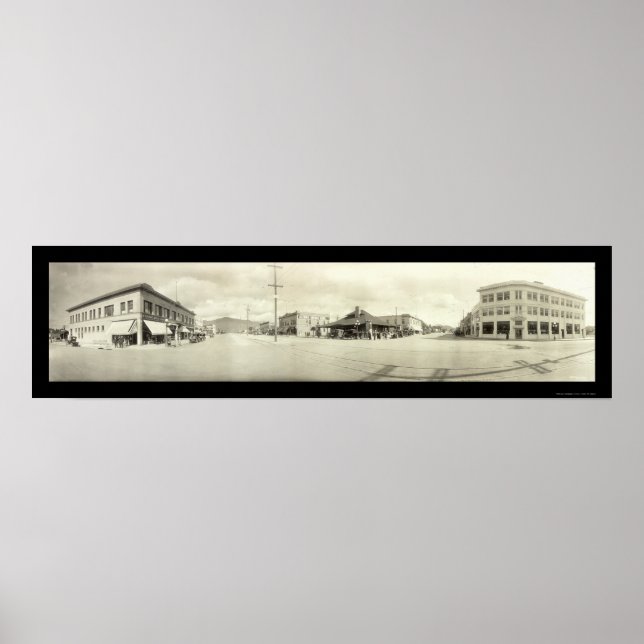 Panoramic Glendale CA Foto 1913 Poster (Vorne)