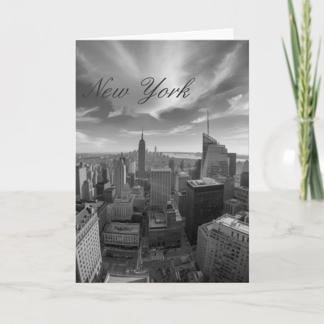 Panoramic New York City Travel  Karte (Vorderseite)