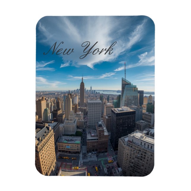 Panoramic New York City Travel  Magnet (Vertikal)