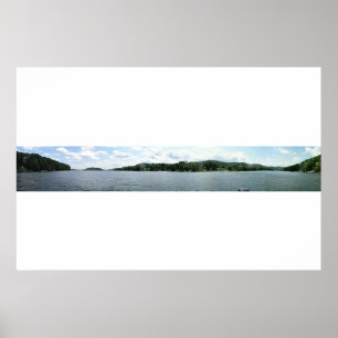 Panoramisch vom Candlewood See Poster