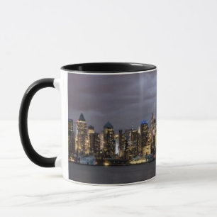 Panoramische Ansicht des frühen Abends von Tasse