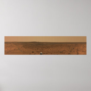 Panoramische Ansicht von Mars 4 Poster