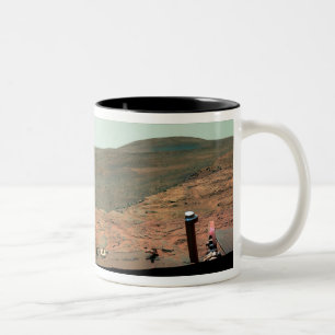 Panoramische Ansicht von Mars Zweifarbige Tasse
